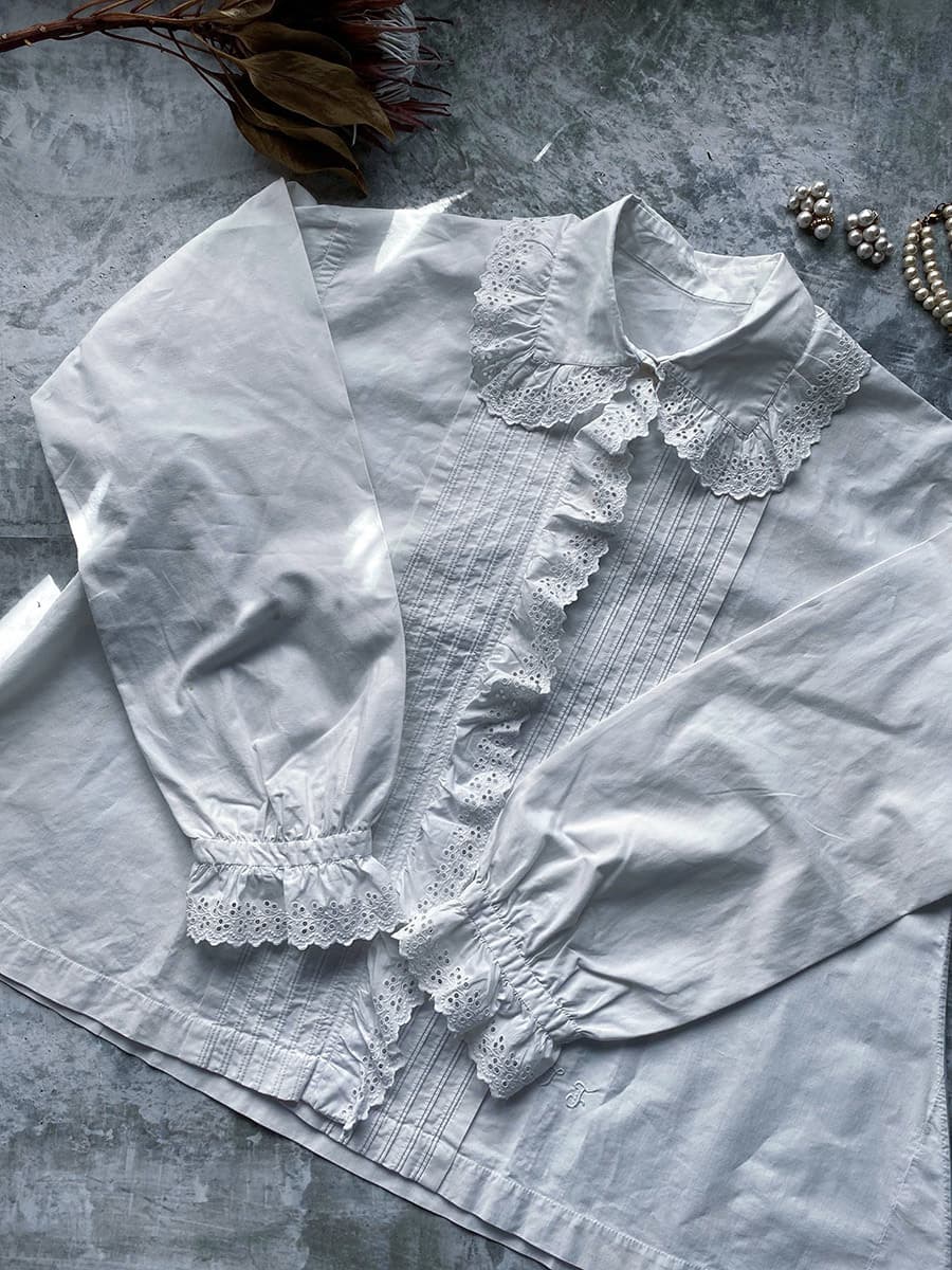 フランスアンティークブラウス1