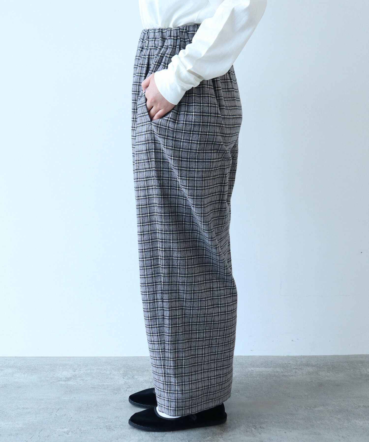 AMBIDEX Store ○ mini チェック パンツ(F クロ): bulle de savon