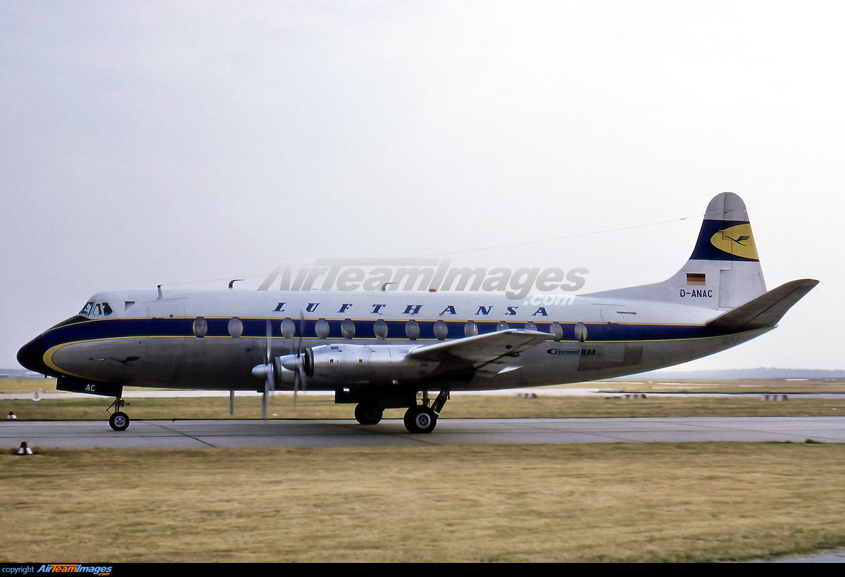 Vickers 814 Viscount Lufthansa D-ANAC - AirTeamImages.com