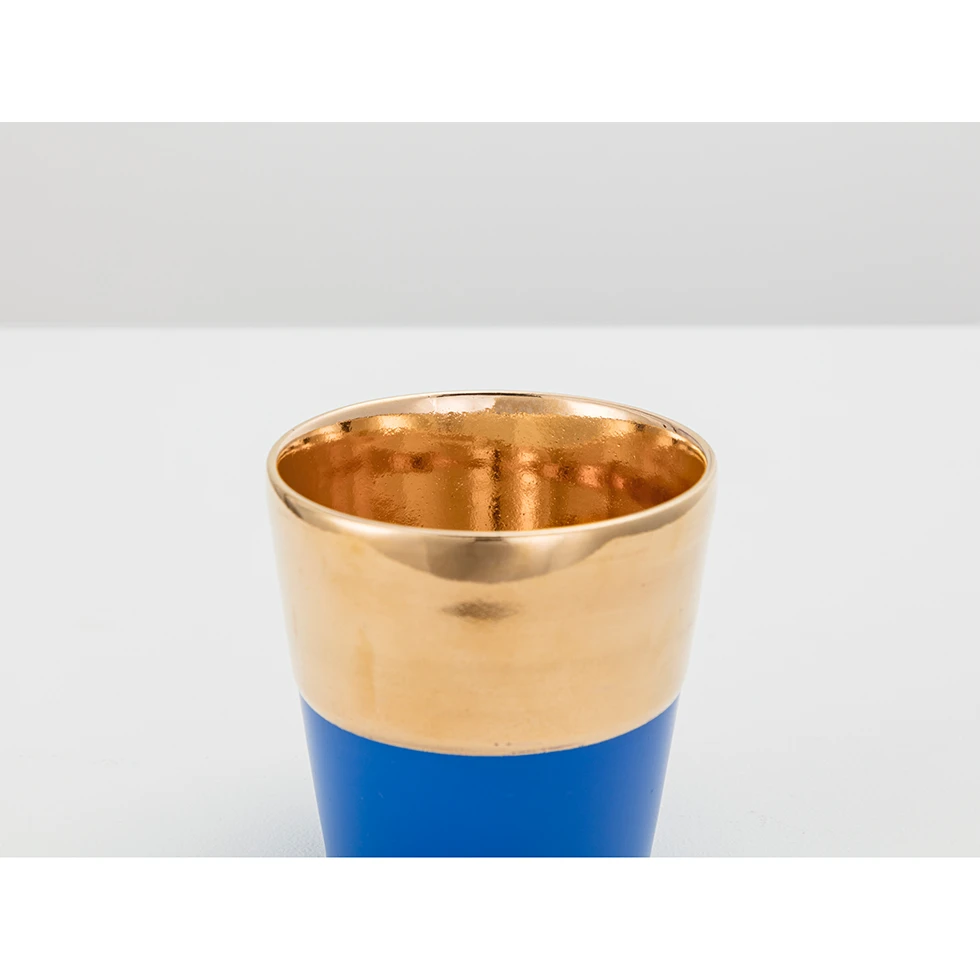 桑田卓郎 メタル ゴールド ブルー ぐい呑 桑田卓郎 メタル ゴールド