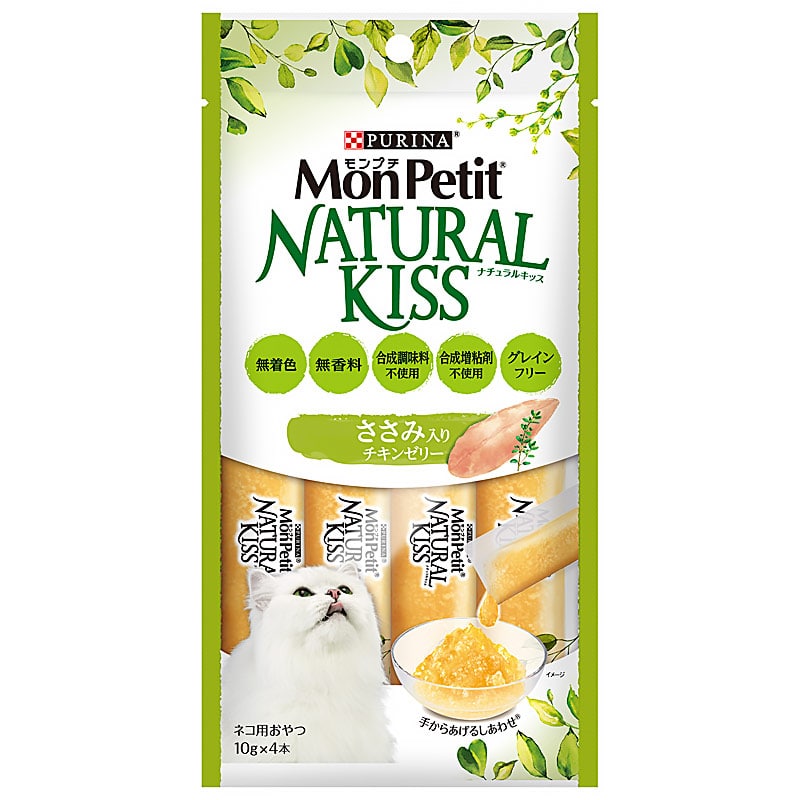 モンプチ ナチュラルキッス ささみ入りチキンゼリー 10g×4本｜郵便局の