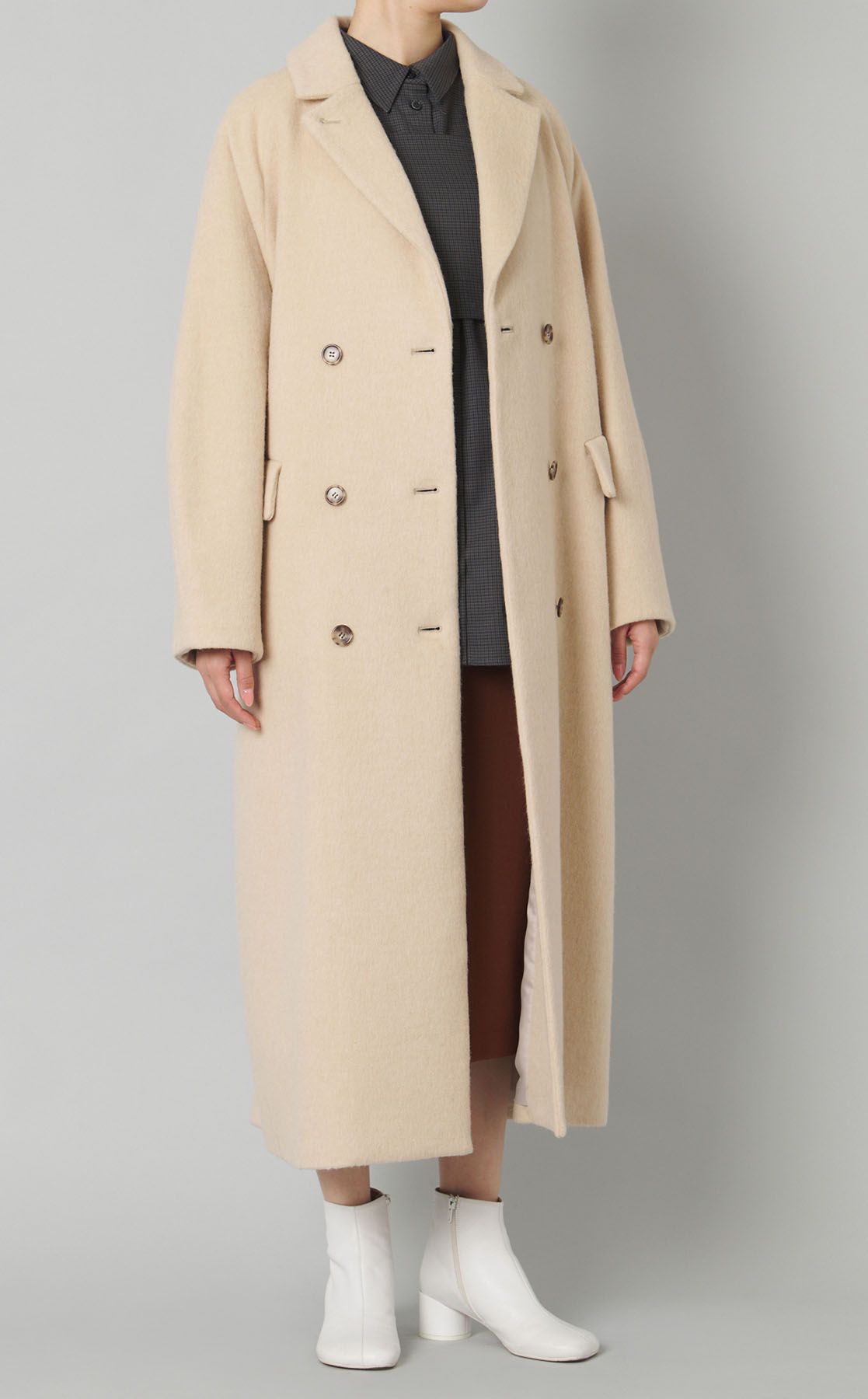 CLANE｜ダブルウールロングコート
