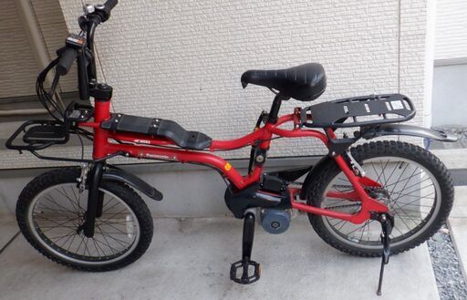 20インチ panasonic INTER3 品番BE-ENZ03 電動自転車 red 赤 充電池