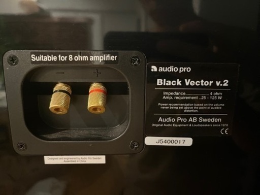 高級スピーカー audio-pro 節約 Black Vector v.2 センタースピーカー
