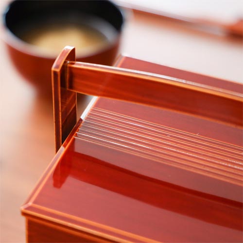 寅彫漆 木製堅地 重箱 立山作 三段重 茶道具 寅彫漆 木製堅地 重箱