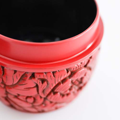 村上木彫堆朱 藤井漆工 棗 伝統工芸品 木製 茶筒 | MUKU工房