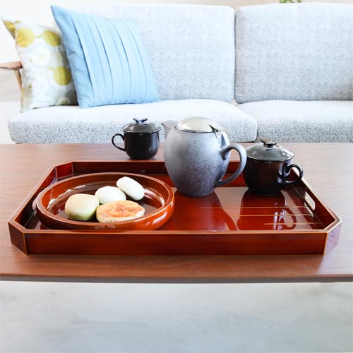 飛騨春慶 元田漆器 長手盆 伝統工芸品 木製 トレー | MUKU工房