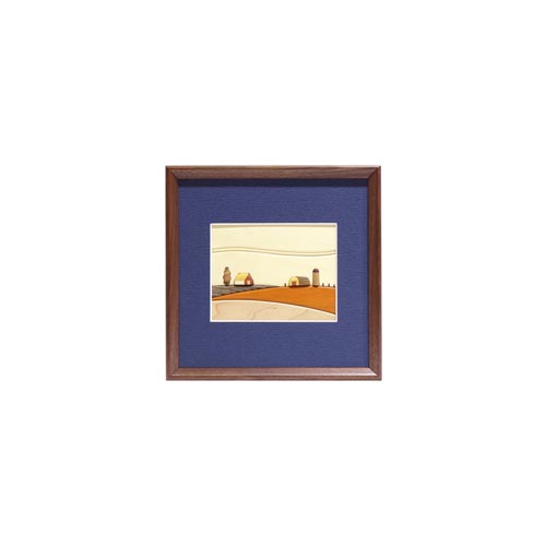 旭川クラフト Pecker 工房ペッカー E12 寄せ木額 国産クラフト 木製