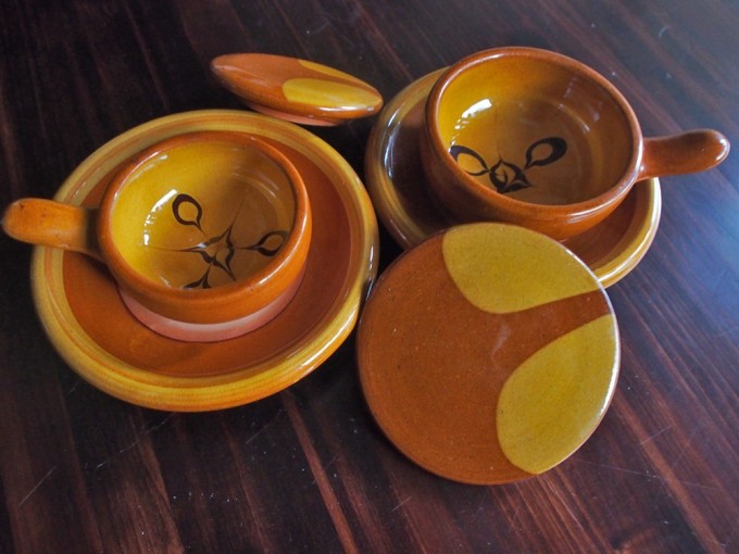 民藝 布志名焼／湯町窯 エッグベーカー？2個セット バーナードリーチ