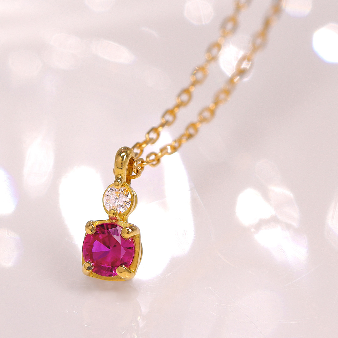 pekorin様おまとめ【k18ネックレストップ】ルビー など4点 pekorin様お