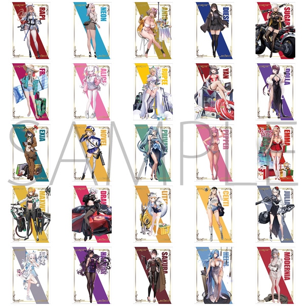 nikke展 exhibition クリアブロマイド 箔押し フルコンプリート