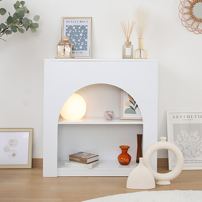 セール中 マントルピース NFP080GBK｜木製マントルピース 組立式 高さ