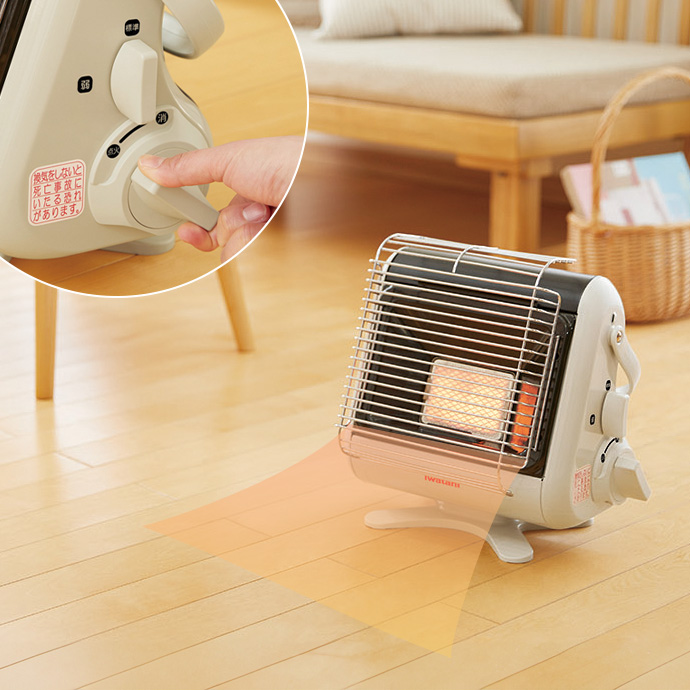 g37401]【幅31cm】Mydan カセットガスストーブ 加湿器・ヒーター