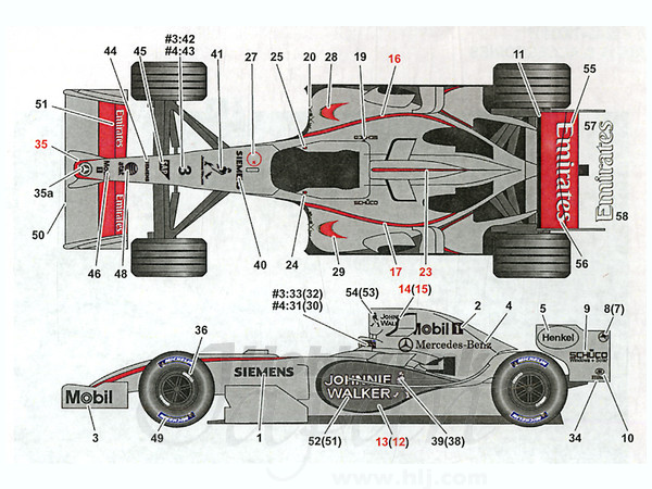 STUDIO27 MP4/21 1/20スケールキット STUDIO27 MP4/21 1/20スケール