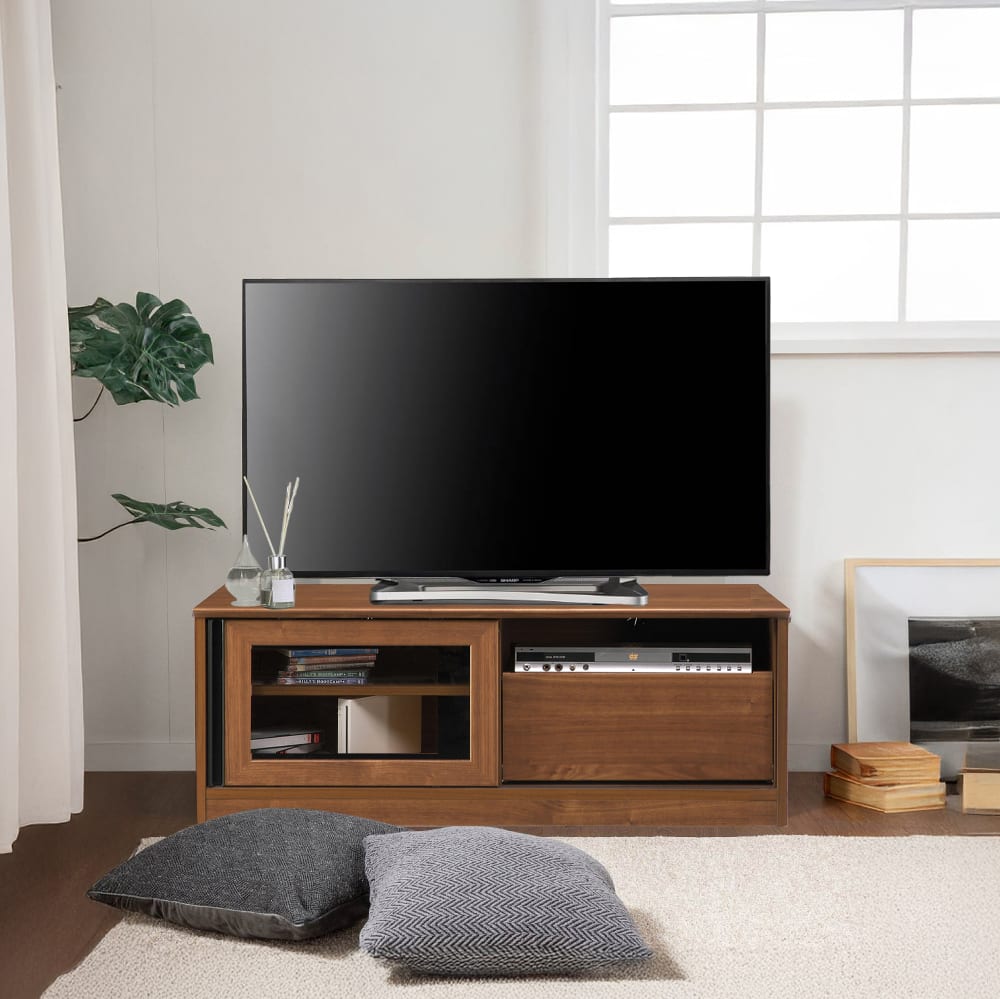送料無料】Erin バイカラーテレビボード AV台 収納 【幅110cm
