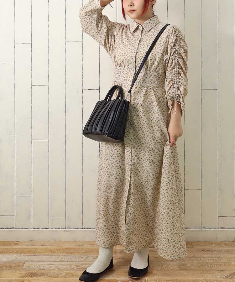 アンティークフランス オーダーメイド手縫 一点物ブルーボウ付き