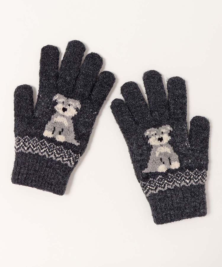 Number (N)ine ❤︎ ナンバーナイン ♬チャコールグレーウール手袋