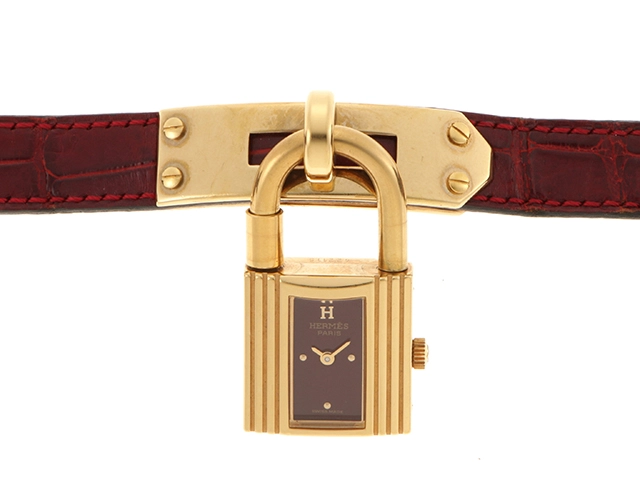 美品 HERMES エルメス ケリーウォッチ ベルト 2本まとめ クロコダイル