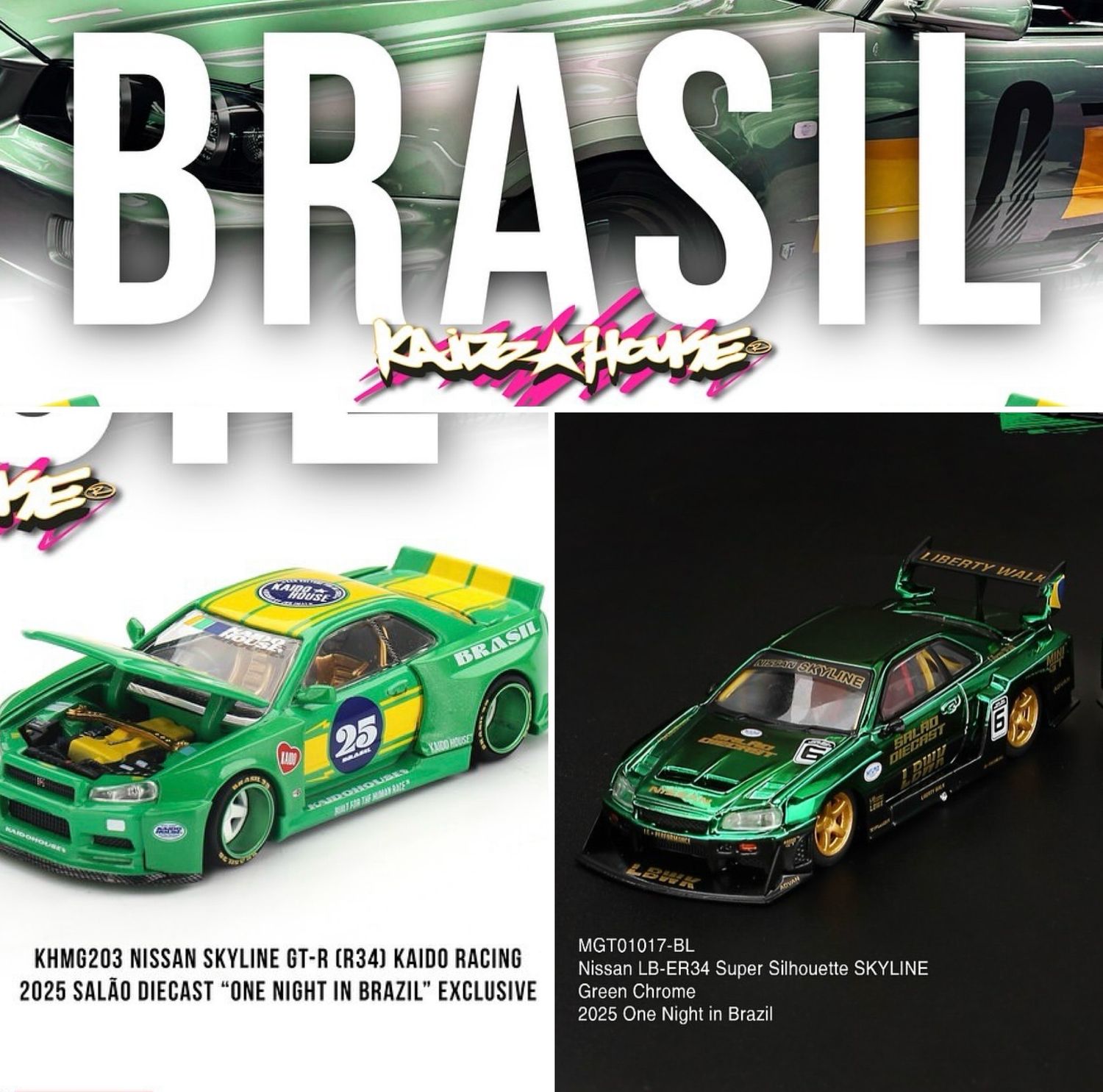 ミニカー MINIGT R35 LBWK Brazil Convention MINIGT R35 LBWK Brazil