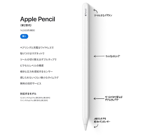 Apple IPad Pro 第2世代+ Apple Pencil 第2世代