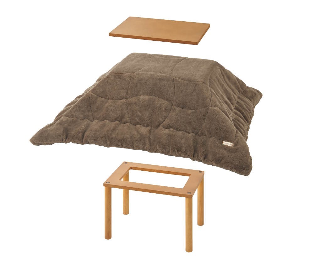 dinos ペット用こたつ ヒートループ素材 ブラウン 3点セット 電気不要