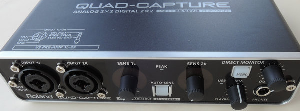 Roland QUAD-CAPTURE USBオーディオインターフェイス - Diary on wind