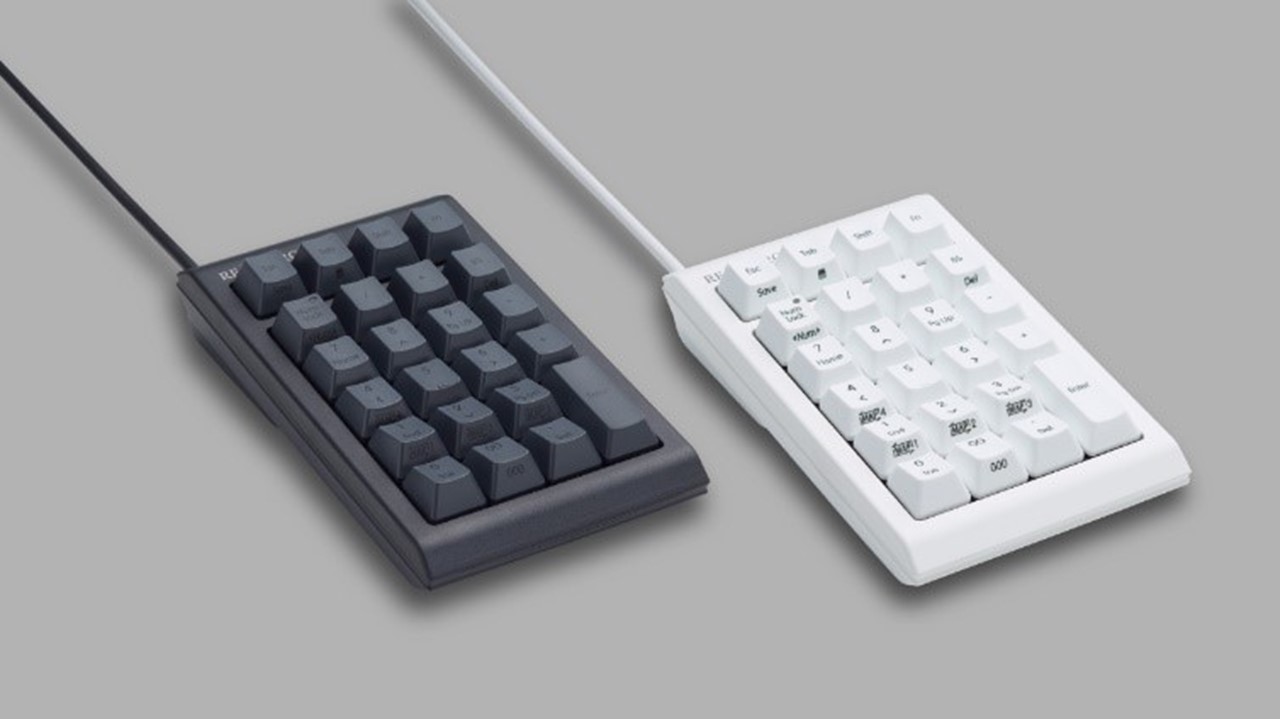 静電容量無接点方式をキースイッチに採用したテンキー「REALFORCE RT1