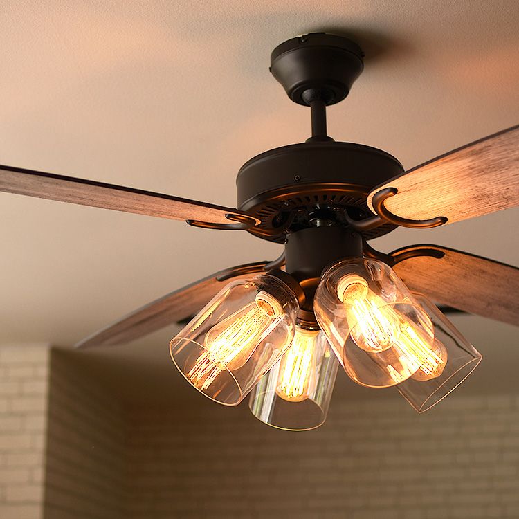 LOWYA シーリングファン 黒／ブラウン New jabalia2 LOWYA シーリング