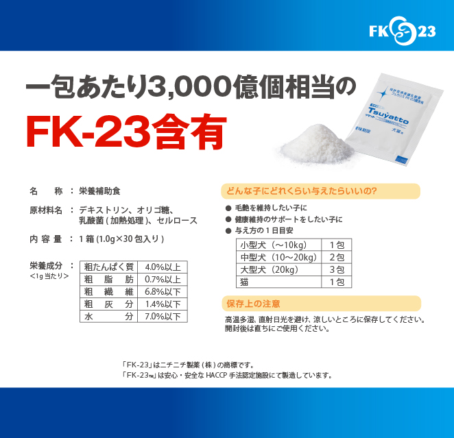 3箱セット】 ペット用乳酸菌サプリメント Tsuyatto｜ニチニチ製薬