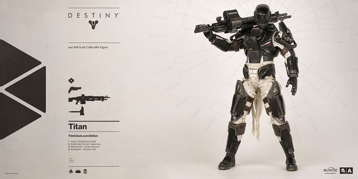 threeAが黒い“タイタン”を再現したThinkGeek限定の「Destiny