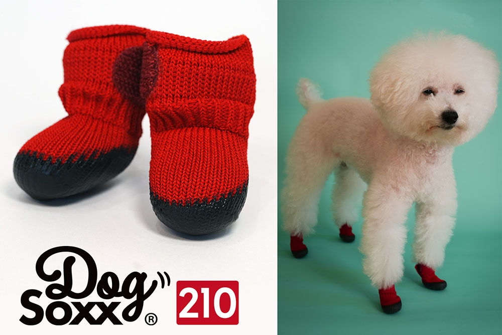 犬の靴屋さんDogSoxx【4足セット】 レッドS 犬の靴屋さん