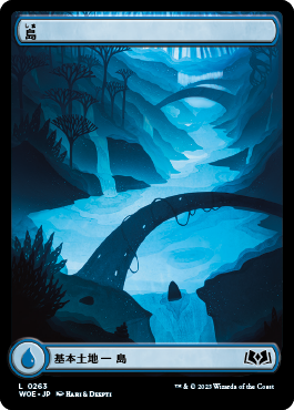 MtG 島 マジックコン 基本土地foil ② Foil】(259)□フルアート□《島