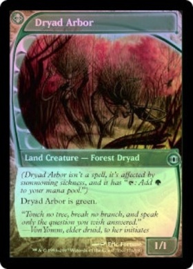 初版 Foil ドライアドの東屋/Dryad Arbor FUT 日本語 jp ドライアドの