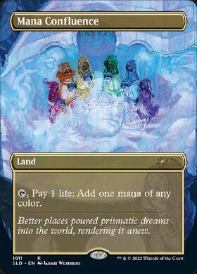 さき】MTG 日本語 星景 ボーダーレス FOIL マナの合流点 EOS)Mana