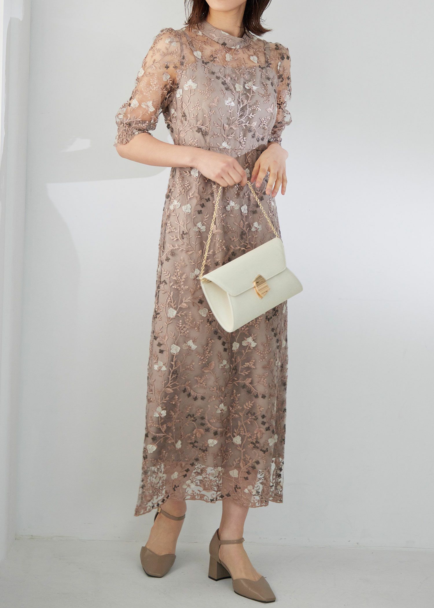 アンティークベルギー デュセス＆プリンセスレース ロングショール