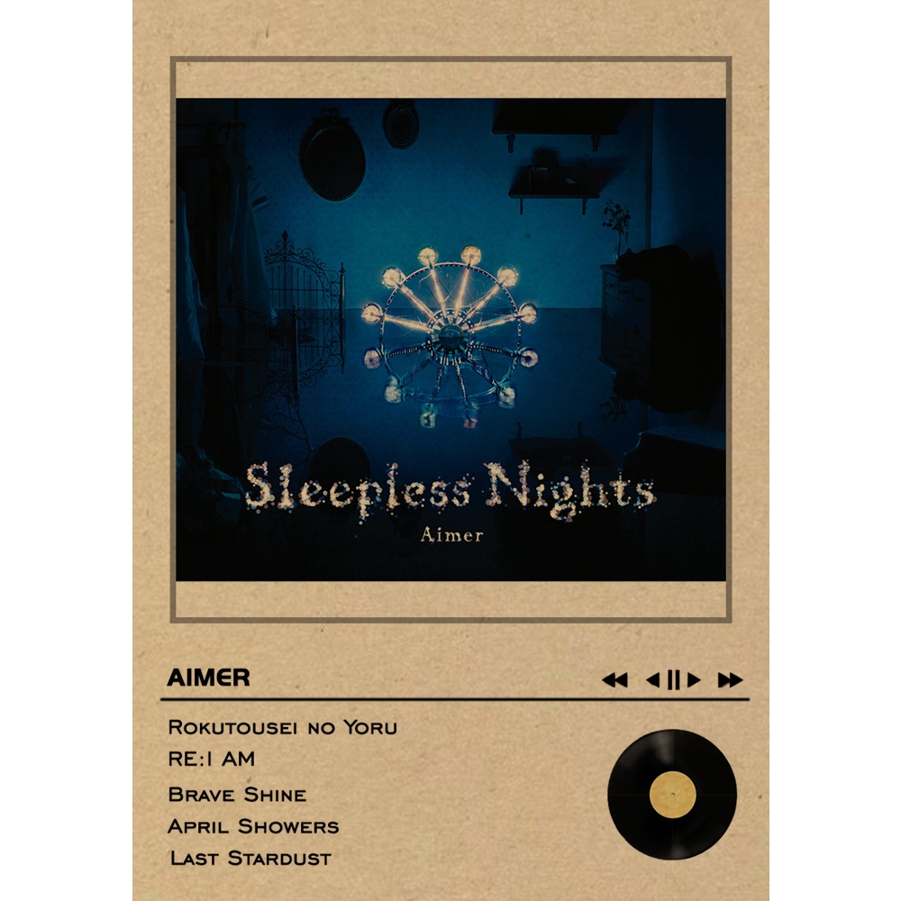 Aimer B2ポスター Sleepless Nights NO.6 Amazon.co.jp: Aimer