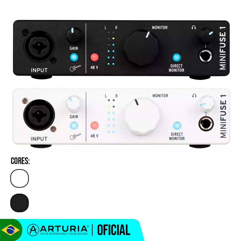 Interface De Áudio Arturia Minifuse 1 High End 1x2 | Shopee Brasil