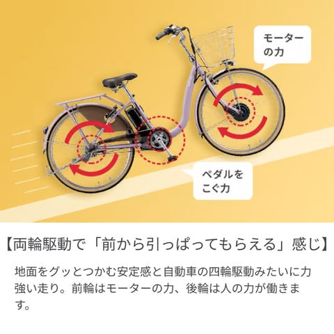 べるママ 電動アシスト自転車 フロンティア ブリヂストン 26インチ d