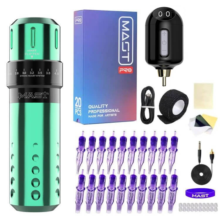 MAST ワイヤレスタトゥーマシン ブラシレスモーター LEDディスプレイ