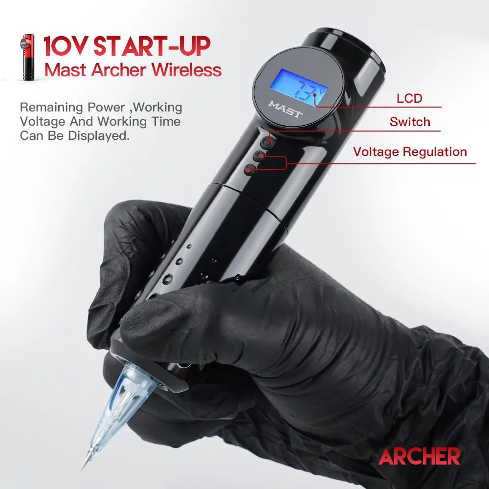 Dragonhawk Wireless Tattoo Machine With 3.5MM/4.2MM Stroke | Mast
