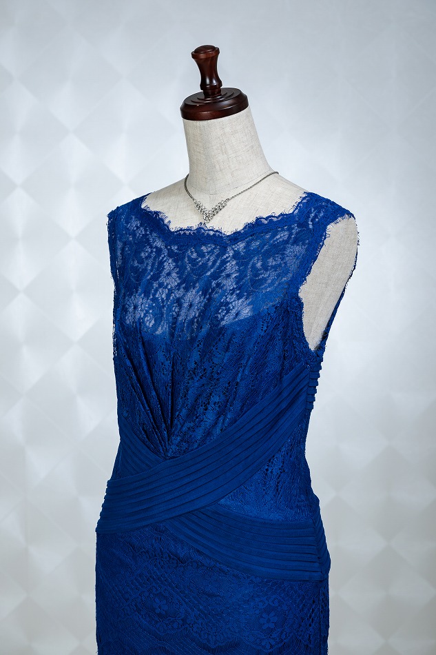 Tadashi Shoji 青いレースドレス US 10 【公式通販】