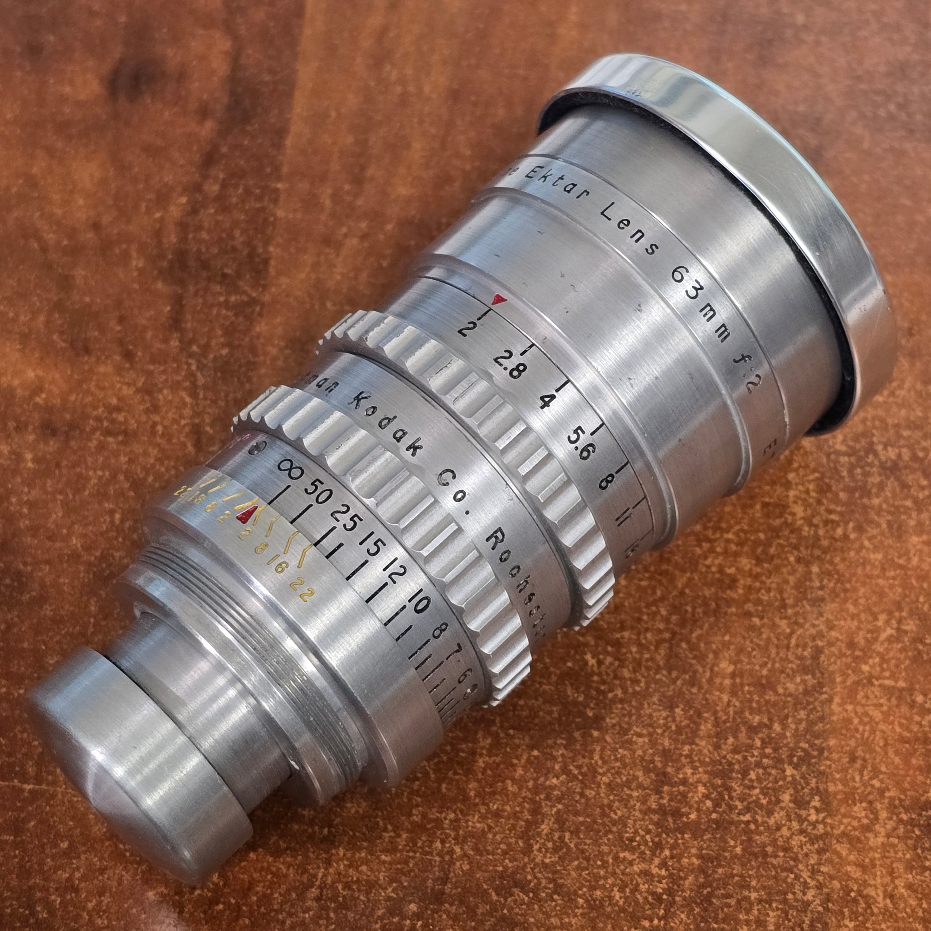 Kodak Cine Ektar 63mm f2 S-Mount Lens S# ET1308 – Du-All Camera