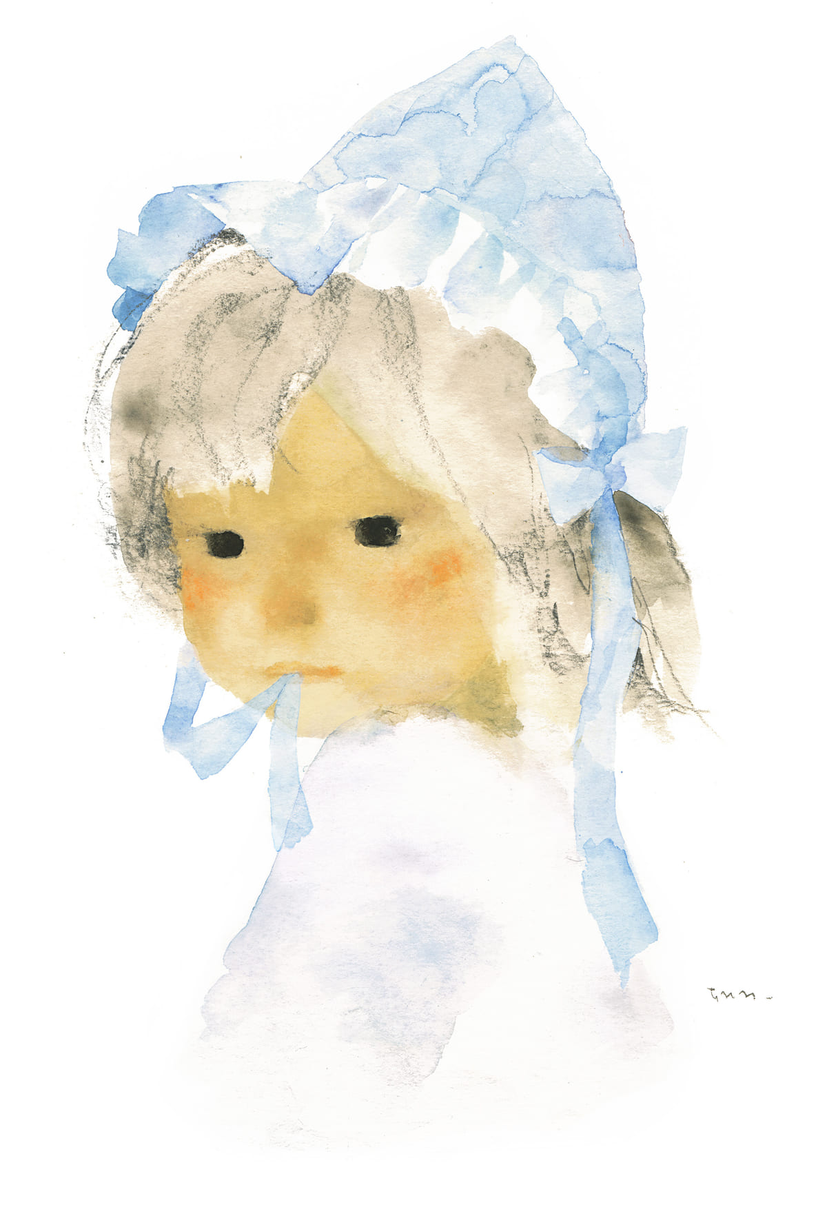 いわさきちひろ 水彩画 新品 美品 ちひろ 色のない色 | 安曇野ちひろ