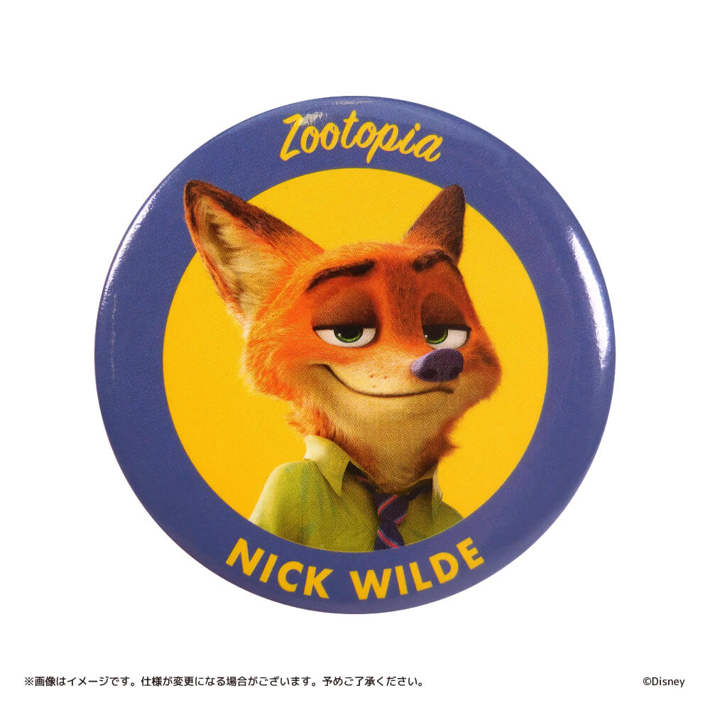 ズートピア 缶バッジ キディランド 特典 ニックワイルド ニック 非売品
