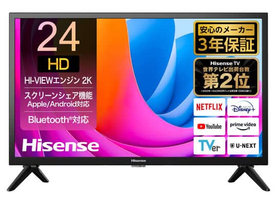 ハイセンステレビ40V型 40E45N 2024年製 ハイセンステレビ40V型 40E45N