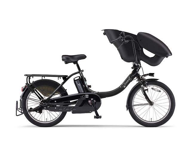 ヤマハ子供乗せ電動自転車 パス キッスミニアン マットブラック PA20KXL