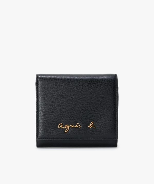 未使用品♡アニエスベー 二つ折り財布 バイカラー レザー ラウンド