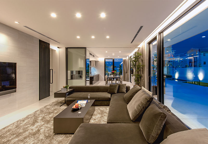 No.027｜リビング/ モダン｜ギャラリー部屋別｜高級注文住宅専門の建築