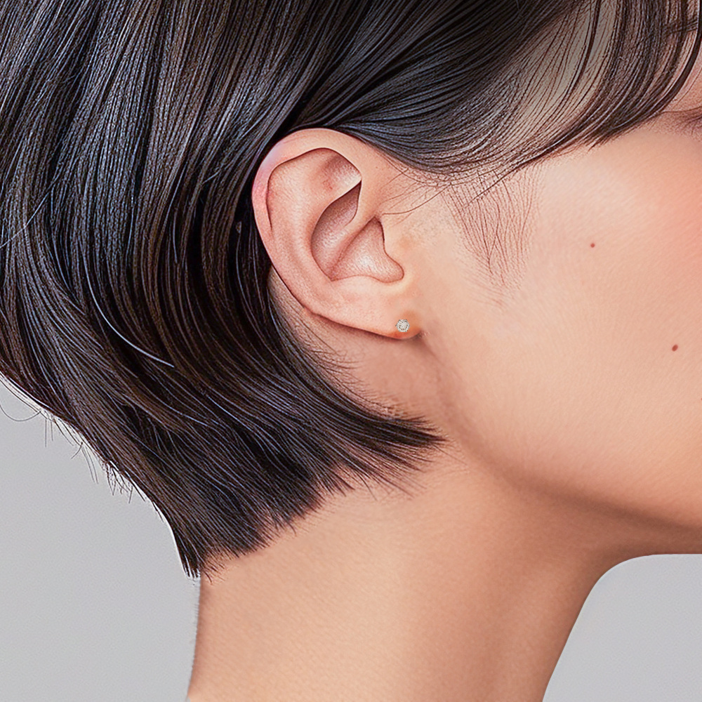 プラチナ900 ダイヤモンド ピアス J312328 | ユキザキセレクトジュエリー