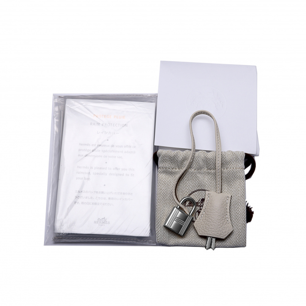 未使用] エルメス バーキン30 トゴ クレ シルバー金具 B刻印